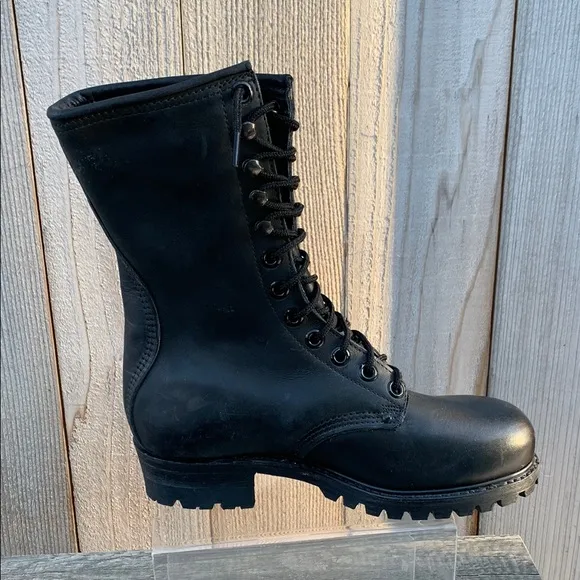 CAROLINA Sub zero logger Black Leather Boots