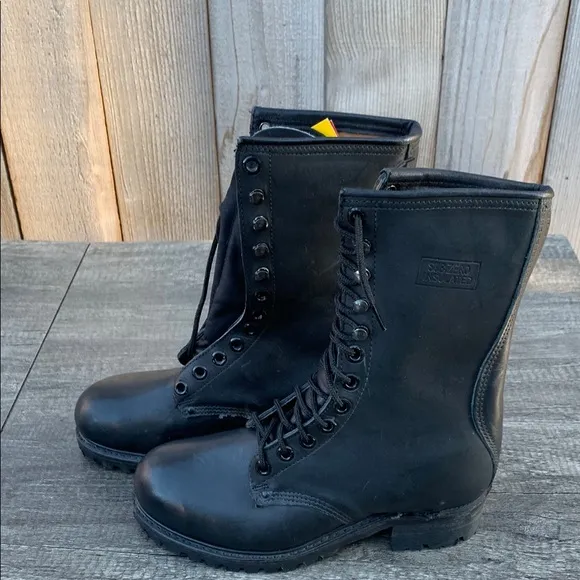CAROLINA Sub zero logger Black Leather Boots