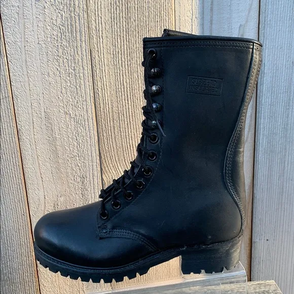 CAROLINA Sub zero logger Black Leather Boots