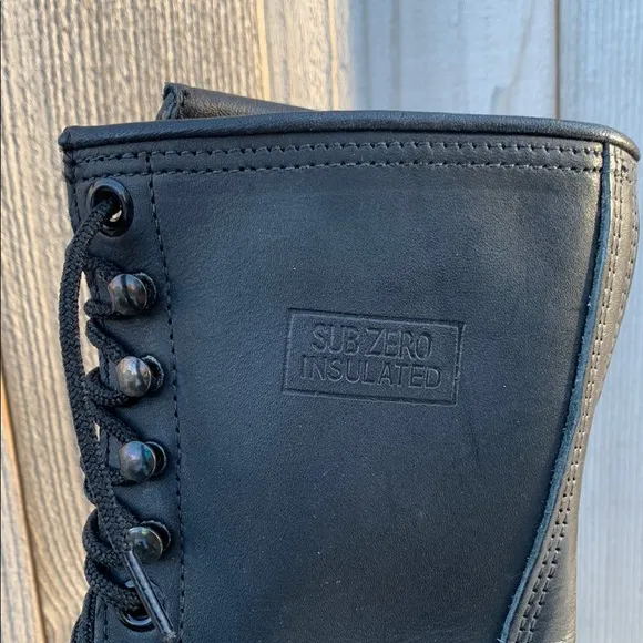 CAROLINA Sub zero logger Black Leather Boots
