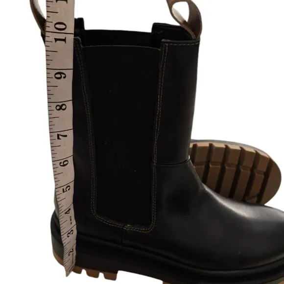 Carvela Black Leather Chelsea Boots Women’s Size 8 EUR 39 Brand New