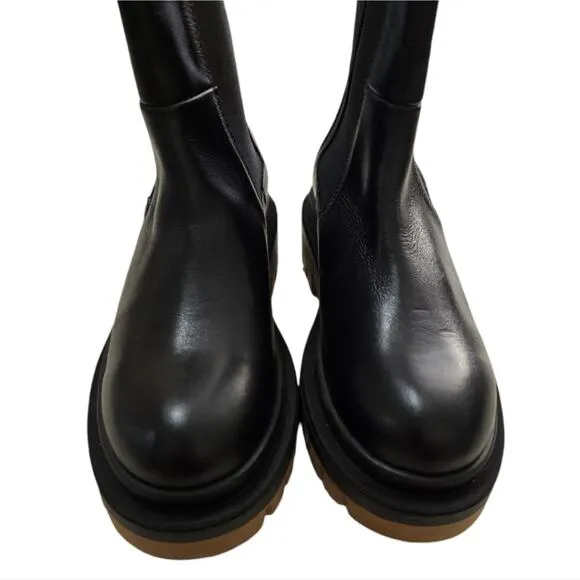 Carvela Black Leather Chelsea Boots Women’s Size 8 EUR 39 Brand New