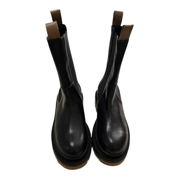 Carvela Black Leather Chelsea Boots Women’s Size 8 EUR 39 Brand New