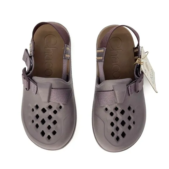 Chaco Chillos Clog Womens Size 5 Sparrow Purple Gray Water Shoes Sandals New NWT