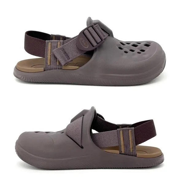 Chaco Chillos Clog Womens Size 5 Sparrow Purple Gray Water Shoes Sandals New NWT