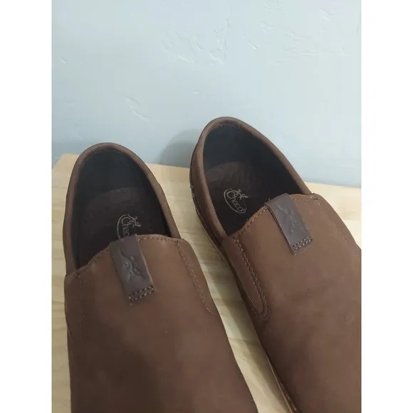 Chaco Men's Thompson Slip Driving Loafers Shoes Pinecone Brown Textile s…