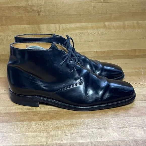 Charles Tyrwhitt Black Chukka Leather Dress Shoes Size 8 F MBTBNK  CALIGULA