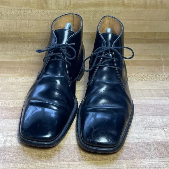 Charles Tyrwhitt Black Chukka Leather Dress Shoes Size 8 F MBTBNK  CALIGULA