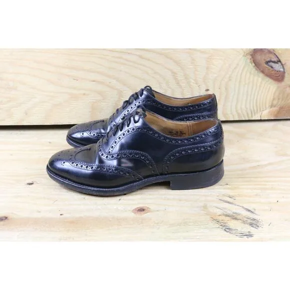 Church's Shoes Mens  8G Black Leather Legate Brogues Loafers England