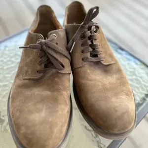 Clarks Aldwin Oxford Brown Suede Mens Cushion Ortholite Lace Dress Shoes Size 12