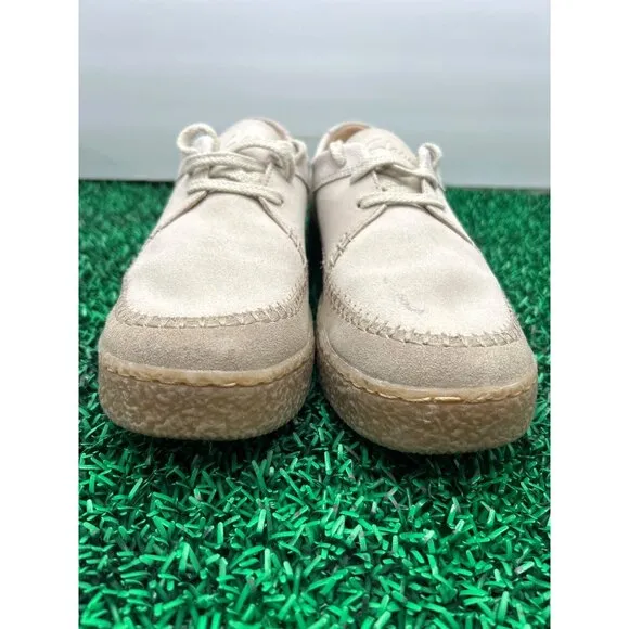 Clarks Barleigh Lace Beige  Nubuck‎ Shoes Women’s 8.5