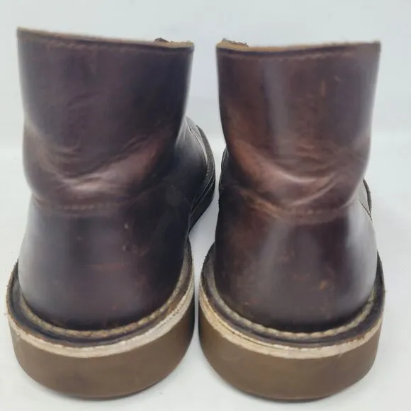 Clarks Boots Mens 11 M Bushacre Lace Chukka Brown Distressed Leather Casual 98%