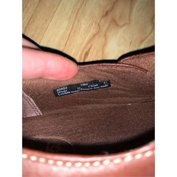 Clarks brown flag shoes size 10 m comfy work shoes