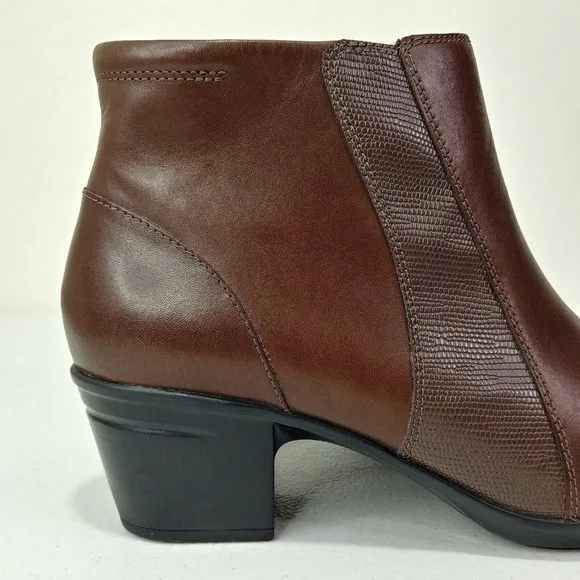 Clarks Emslie Newport Ankle Genuine Leather Boot Size 11