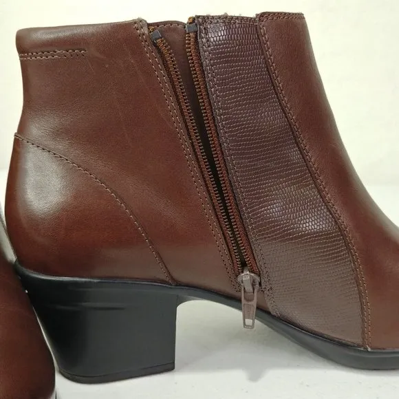Clarks Emslie Newport Ankle Genuine Leather Boot Size 11