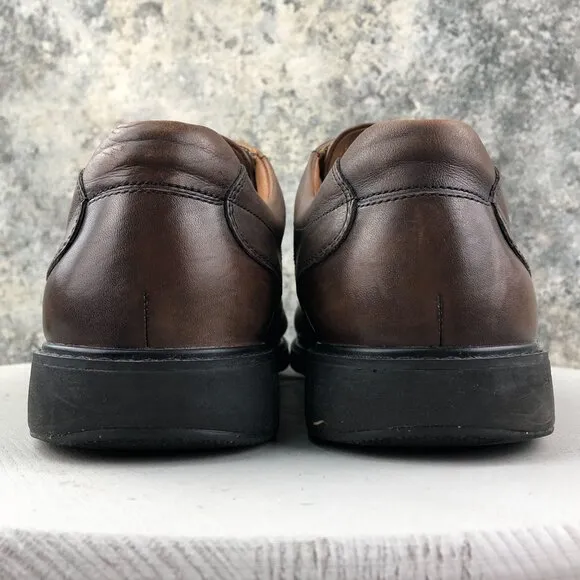 Clarks Men's Size 12M Gatewood Over Brown Leather Lace-Up Oxford Dress Shoes