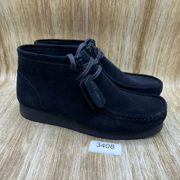Clarks Wallabee EVO Men's Size 11 M Black Noir Chukka Suede Boots Shoes