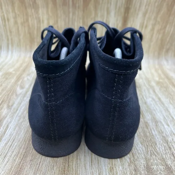 Clarks Wallabee EVO Men's Size 11 M Black Noir Chukka Suede Boots Shoes