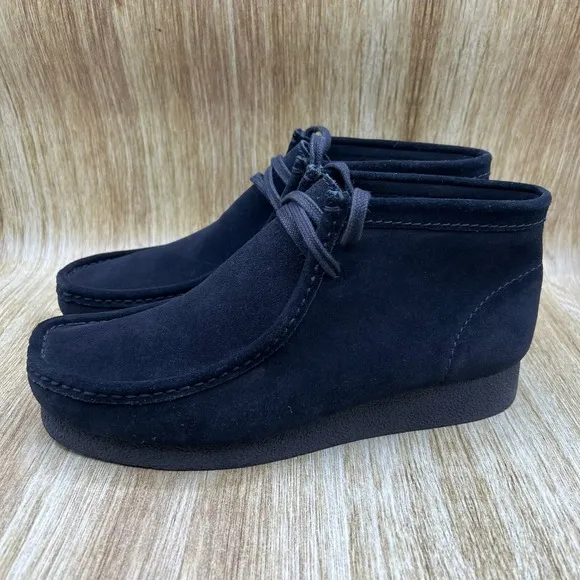 Clarks Wallabee EVO Men's Size 11 M Black Noir Chukka Suede Boots Shoes