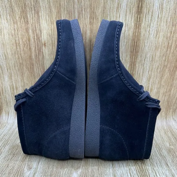 Clarks Wallabee EVO Men's Size 11 M Black Noir Chukka Suede Boots Shoes