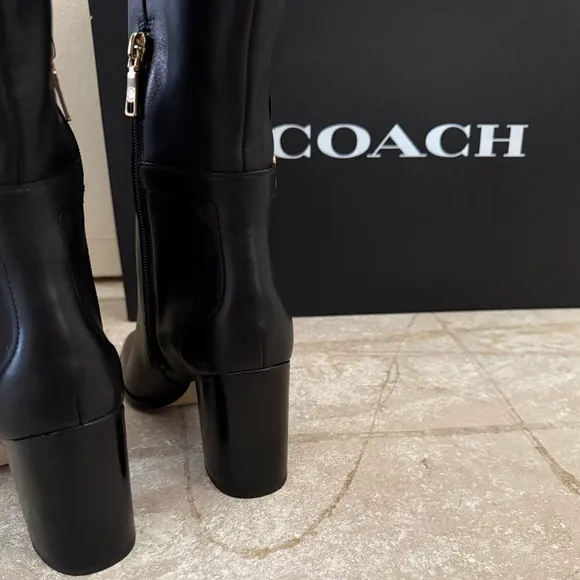 Coach Women's Black Leather Boots