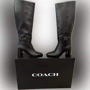 Coach Women's Black Leather Boots