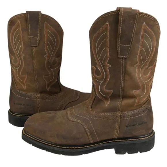 Cody James Mustang Composite Safety Toe Boots EUC $149 Size 12D     S3245