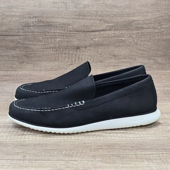 Cole Haan 2.Zerogrand Venetian Men's Size 11M Black Nubuck Loafers (C33820)