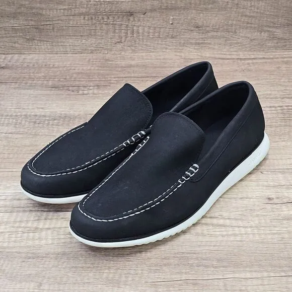 Cole Haan 2.Zerogrand Venetian Men's Size 11M Black Nubuck Loafers (C33820)