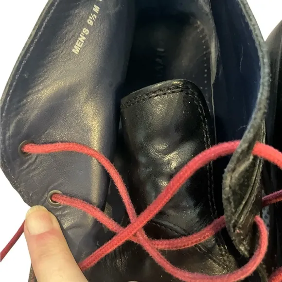 Cole Haan Colton Ankle Chukka Boot Black Ted Laces Size 9.5 C11766