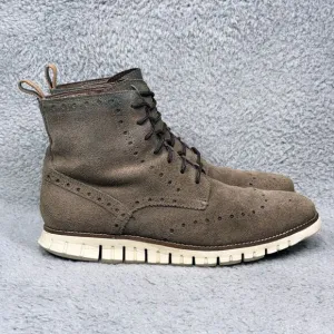 Cole Haan Generation Zerogrand Mens Size 9 Wingtip Sneaker Boots Tonal Rock