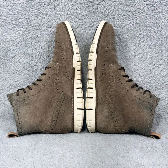 Cole Haan Generation Zerogrand Mens Size 9 Wingtip Sneaker Boots Tonal Rock