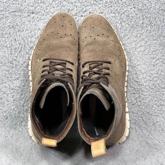 Cole Haan Generation Zerogrand Mens Size 9 Wingtip Sneaker Boots Tonal Rock