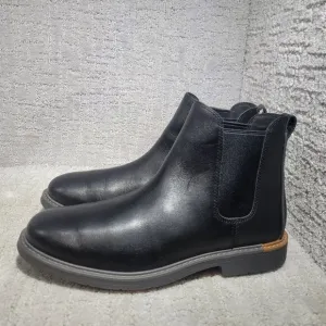 Cole Haan Go-To Men's Size 10W Black Leather Almond Toe Chelsea Boots C36531
