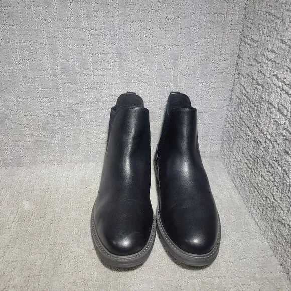 Cole Haan Go-To Men's Size 10W Black Leather Almond Toe Chelsea Boots C36531