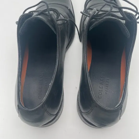 Cole Haan Grand 0s Zero Black Oxford Cap toe Leather Dress Shoe M 10.5W