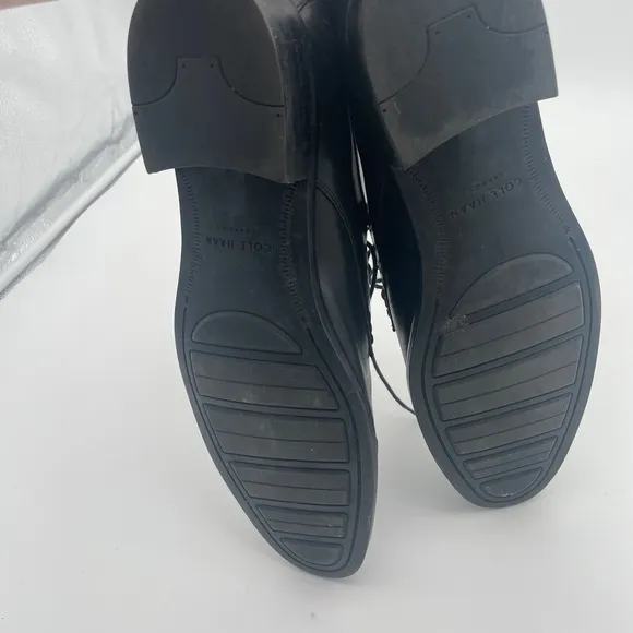 Cole Haan Grand 0s Zero Black Oxford Cap toe Leather Dress Shoe M 10.5W
