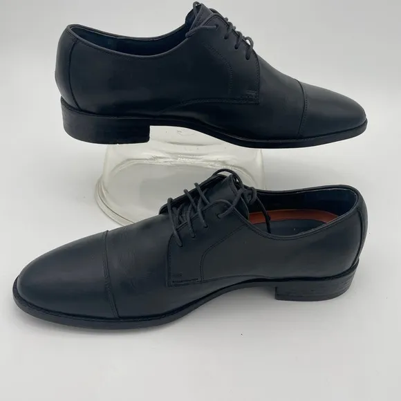 Cole Haan Grand 0s Zero Black Oxford Cap toe Leather Dress Shoe M 10.5W