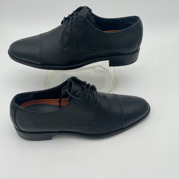 Cole Haan Grand 0s Zero Black Oxford Cap toe Leather Dress Shoe M 10.5W