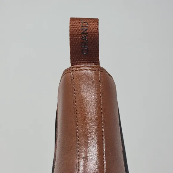 Cole Haan Grand  Dress Chelsea Leather Boots C37859 British Tan Mens Size 12 New