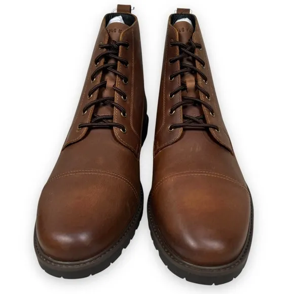 Cole Haan Grand  Lug Boots Mens 13 M Brown Bayou Water Repellant READ