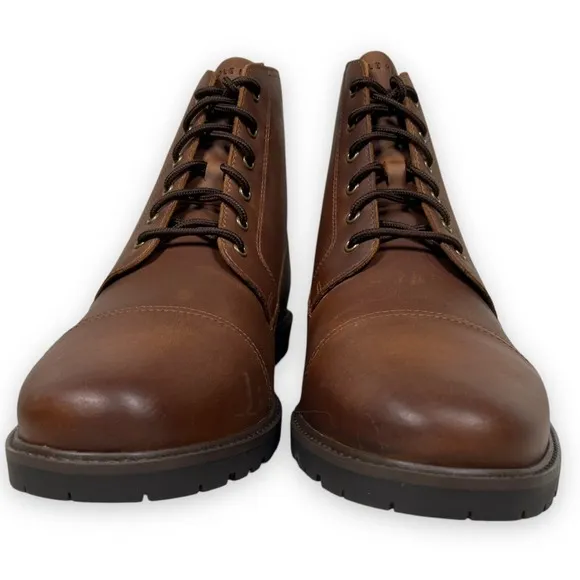 Cole Haan Grand  Lug Boots Mens 13 M Brown Bayou Water Repellant READ