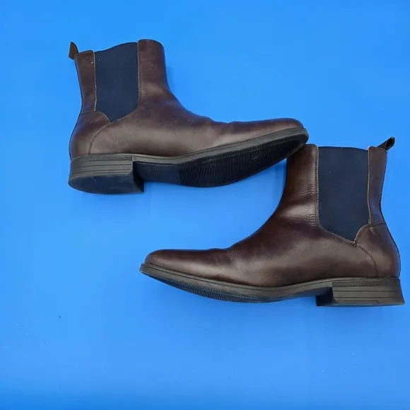 Cole Haan Grand Os Brown Leather Ankle Boots C20269  Men's Size 11M EUC