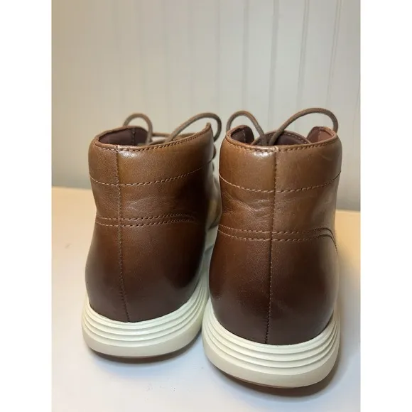 COLE HAAN Grand OS Chukka Boots Men's Watson 11 Brown Leather C29589 Shoes Lace