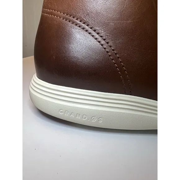 COLE HAAN Grand OS Chukka Boots Men's Watson 11 Brown Leather C29589 Shoes Lace