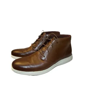 COLE HAAN Grand OS Chukka Boots Men's Watson 11 Brown Leather C29589 Shoes Lace