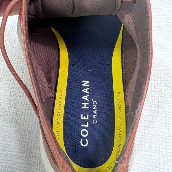 Cole Haan Grand   Oxford Shoe Mens 10.5M British Tan Brown C36935 Career Comfort