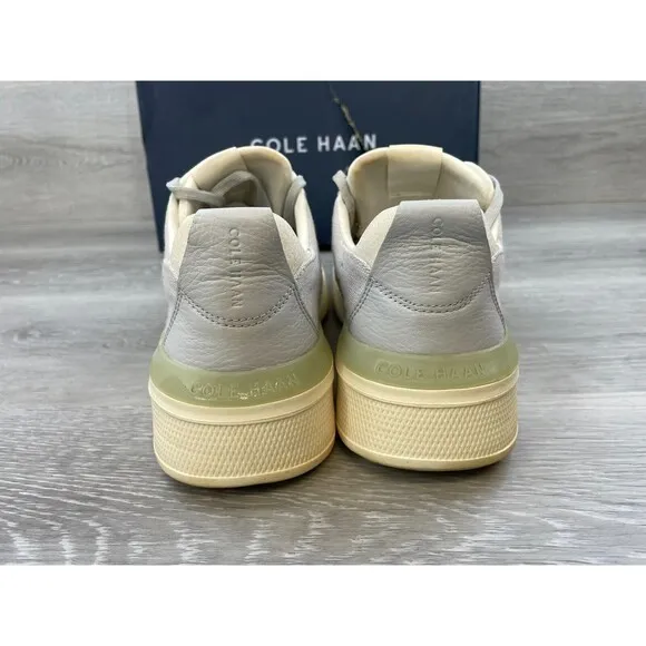 Cole Haan Grand Pro Crew C36797 Men's 10.5M Gray Leather Lace Up Casual Sneaker