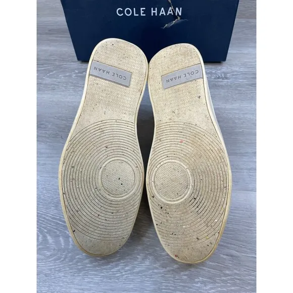 Cole Haan Grand Pro Crew C36797 Men's 10.5M Gray Leather Lace Up Casual Sneaker