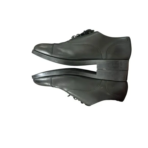 Cole Haan Grand.OS Mens Black Leather Lace Up Cap Toe Dress Shoes Size 11.5M